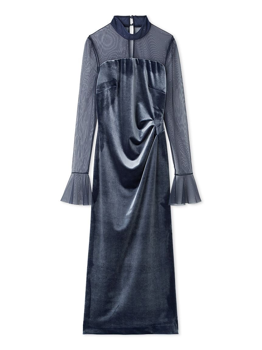 SNIDEL｜シアードッキングベロアドレス【カンヘウォン着用】 | Rakuten