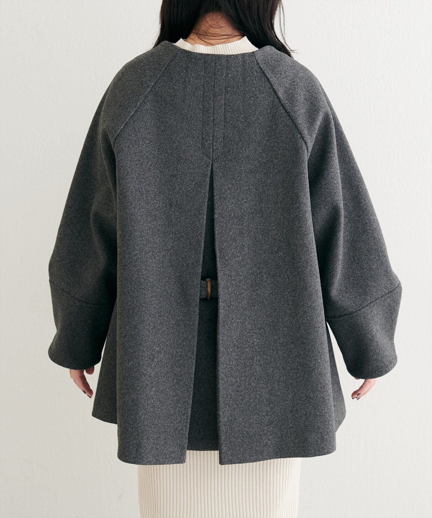 〈osono〉２WAYノーカラーコート【モカ】 natural couture｜<osono>2WAYノーカラーコート | Rakuten Fashion