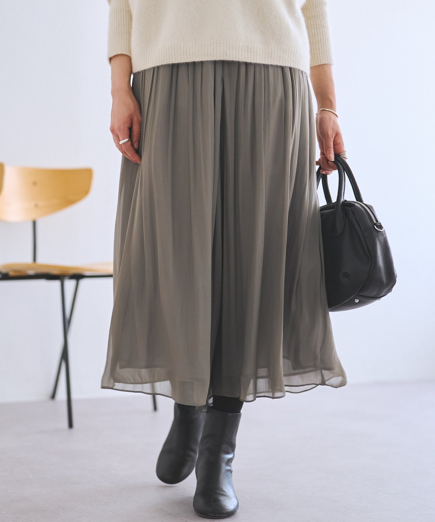 BEARDSLEY｜NEWシワシフォンギャザーパンツ | Rakuten Fashion(楽天