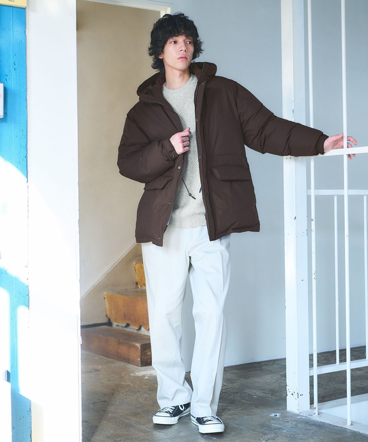 UNITED ARROWS green label relaxing｜DICROS フード ダウン ブルゾン