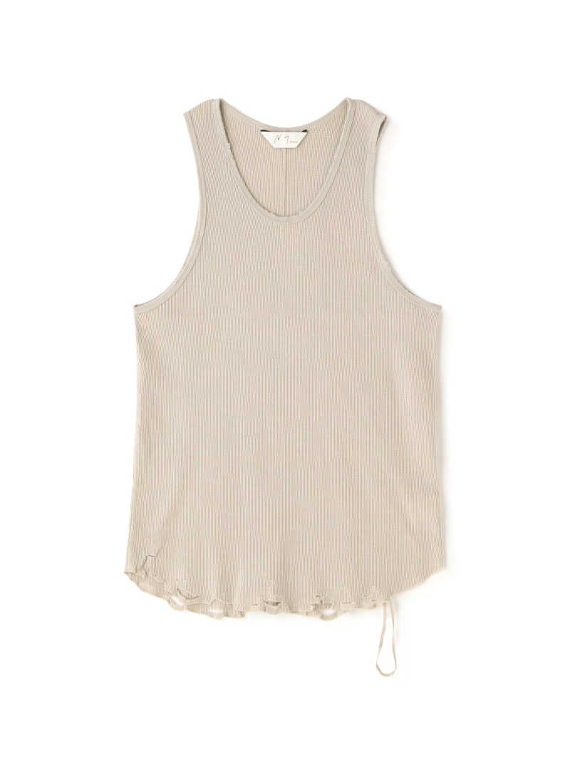 楽天市場】GARDEN TOKYO ANCELLM/アンセルム/DAMAGE WAFFLE CREW TANK