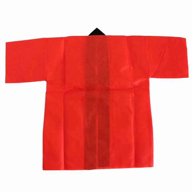 楽天市場】カラー不織布 法被（はっぴ） 赤 Jサイズ（幼児〜小学校低