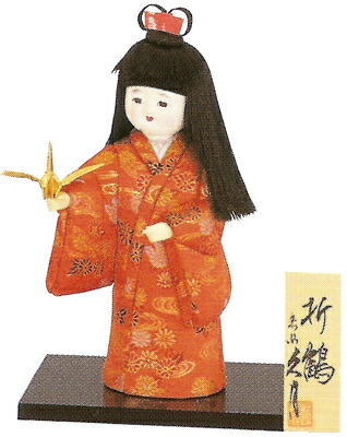 楽天市場】久月作 日本人形 木目込人形 【折鶴】 Japanese doll 〈日本