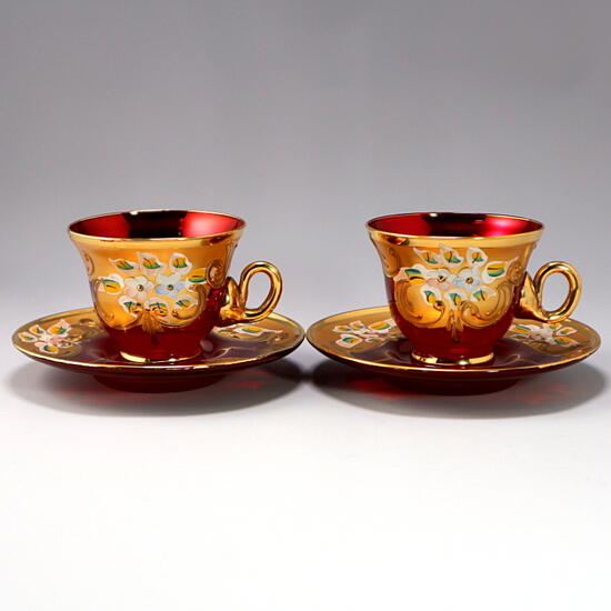 Venezia glassとカップのセット Venezia glassとカップのセット Amazon