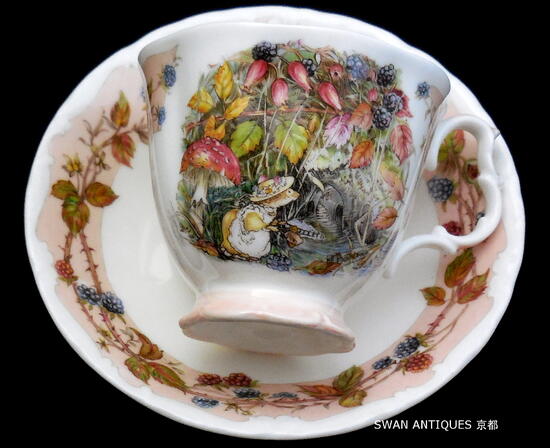 貴重！英国ロイヤルドルトン社のジヤポニズムの皿 Bottle Japan状態