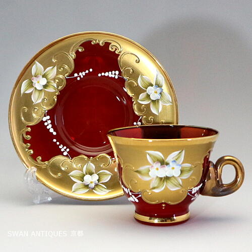 MURANO ムラノ 金彩 ミルフィオリ お碗 皿 MURANO ムラノ 金彩