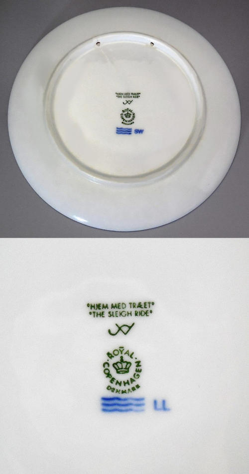 コペンハーゲン イヤープレート まとめ1999〜2009 11枚 箱 説明書 名