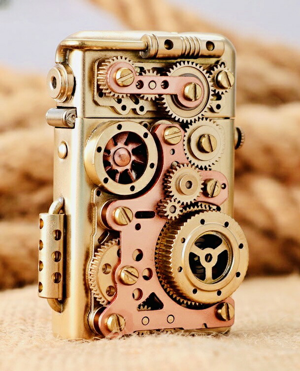 楽天市場】手造リ高品質真鍮歯車満載スチームパンクオイルライター