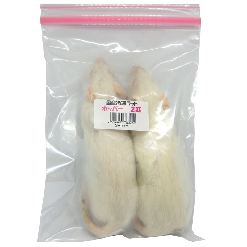 楽天市場】国産冷凍ラット ホッパー 2匹 RH SAfarm : SAfarm 楽天市場店