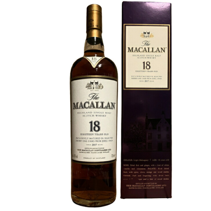 楽天市場】18年 旧ボトル マッカランの通販