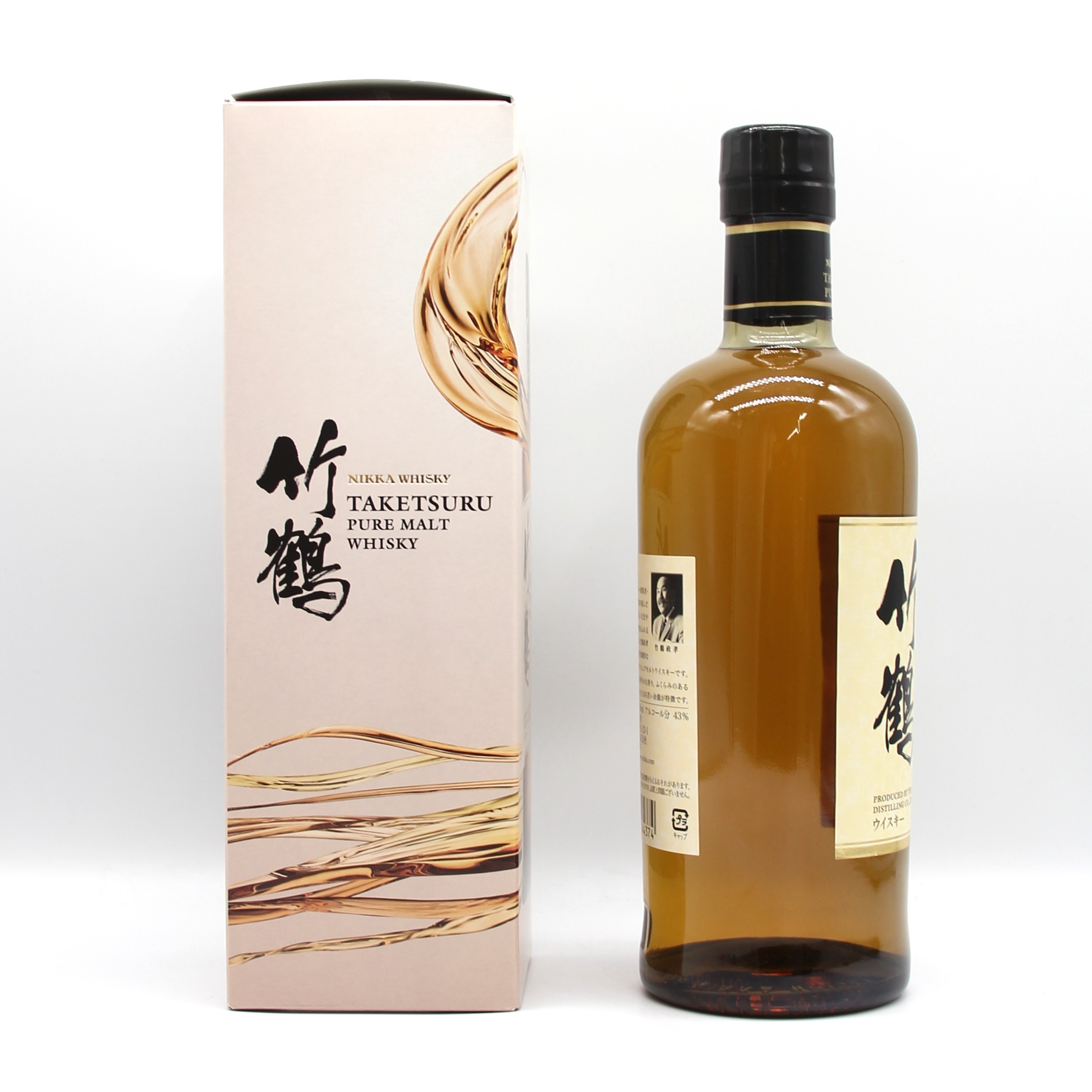 楽天市場】ニッカ ウイスキー ピュアモルト 竹鶴 新ボトル 43% 700ml