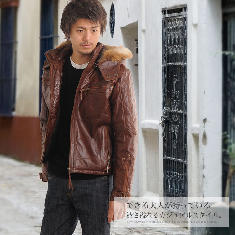 楽天市場】【10%offクーポン】バッファロー レザー ライダース