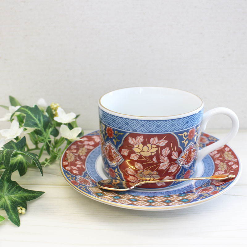 楽天市場】【アウトレット】古伊万里 カップ＆ソーサー / 唐草 祥瑞