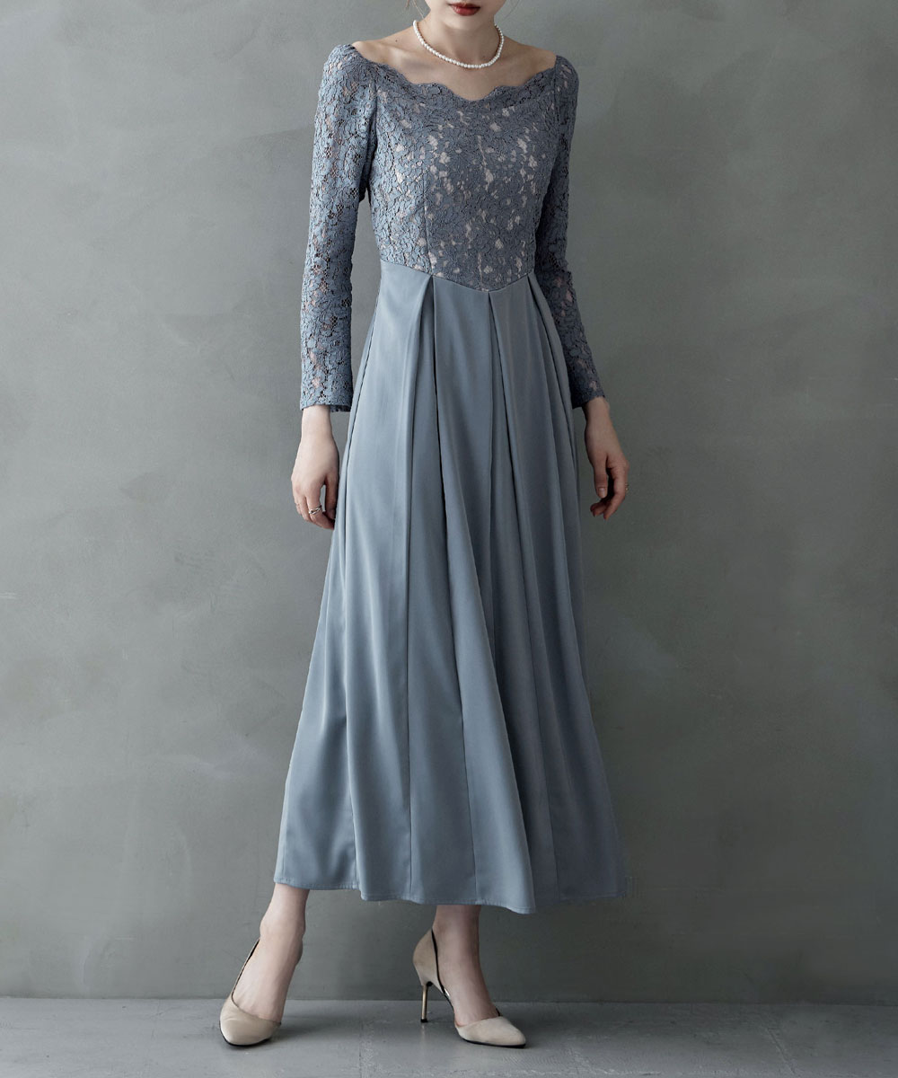 etoll バレエネックスカラップレースドレス