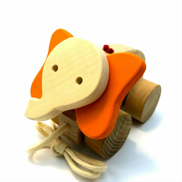 楽天市場】送料無料 木のおもちゃ クルマ 動物 アニマル ゾウ 赤ちゃん