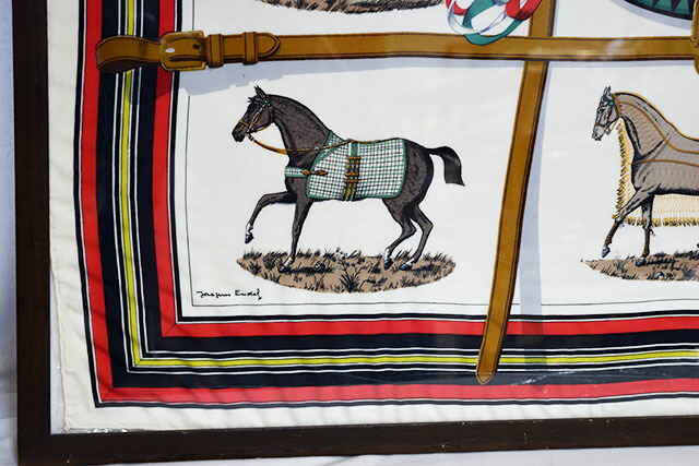 楽天市場】エルメス HERMES シルクスカーフ 額入り カレ 90×90