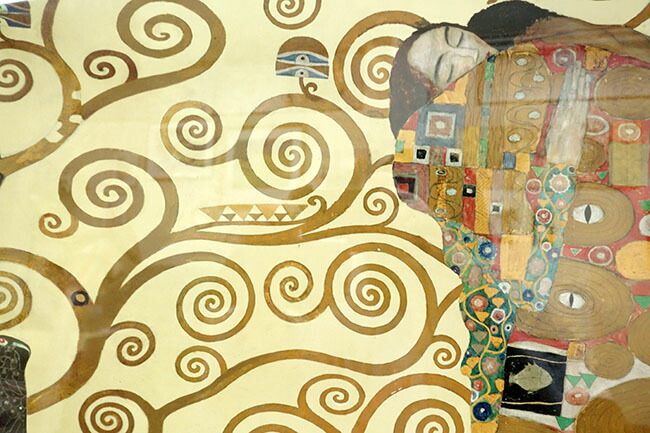 イタリア製 額絵 グスタフ・クリムト 生命の樹 ストックレー・フリーズ