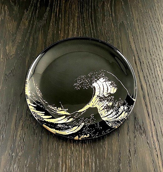 未使用 ラリック 帆船図 彫刻ガラスプレート 絵皿 未使用 ラリック