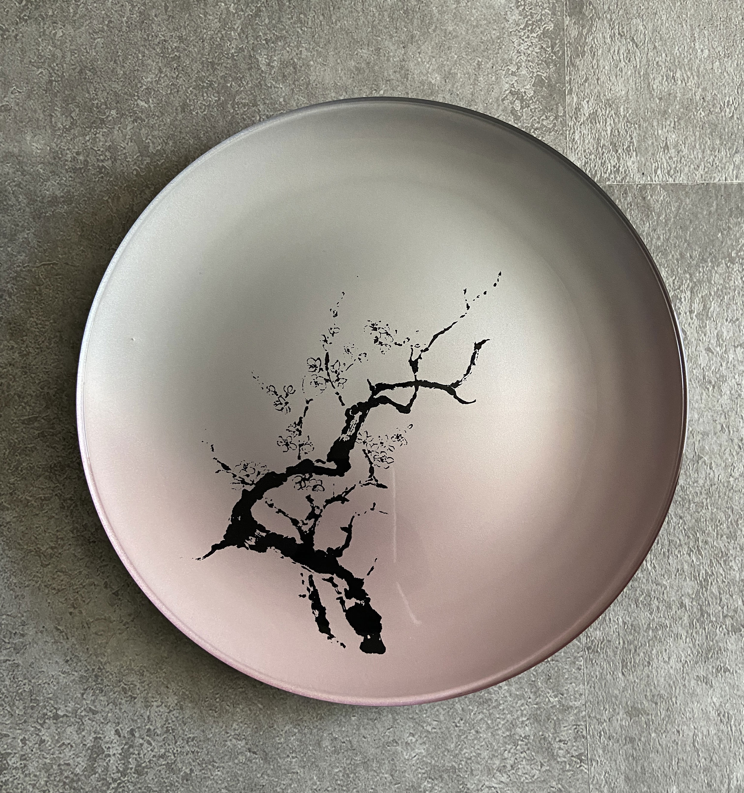 楽天市場】蒔絵 MAKIE グラデーション 墨桜 フラットプレート S M L 桜