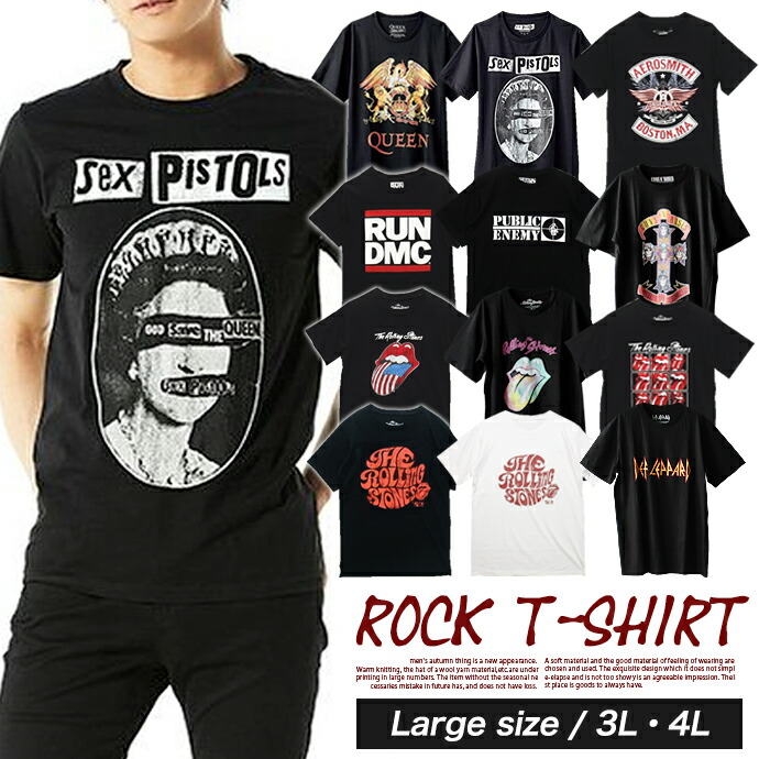 楽天市場】Tシャツ ロックTシャツ バンドTシャツ プリントTシャツ 半袖