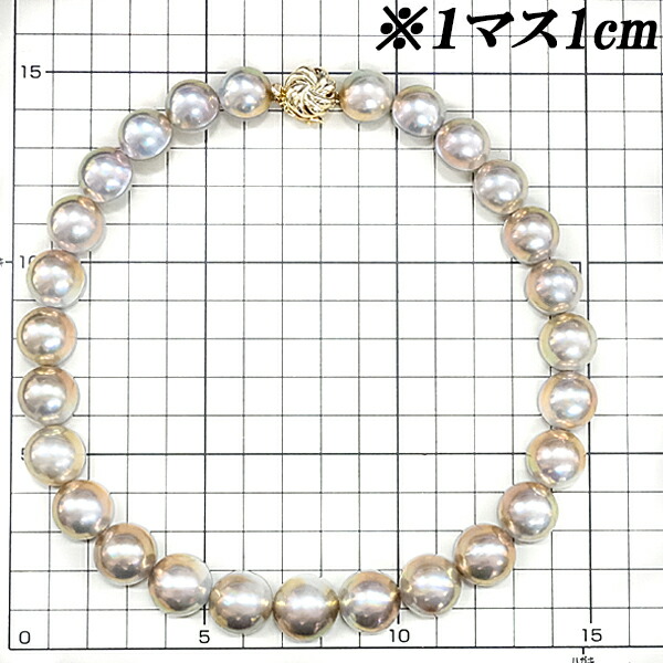 楽天市場】タサキ 田崎真珠 マベパール ネックレス 14.0mm-16.9mm