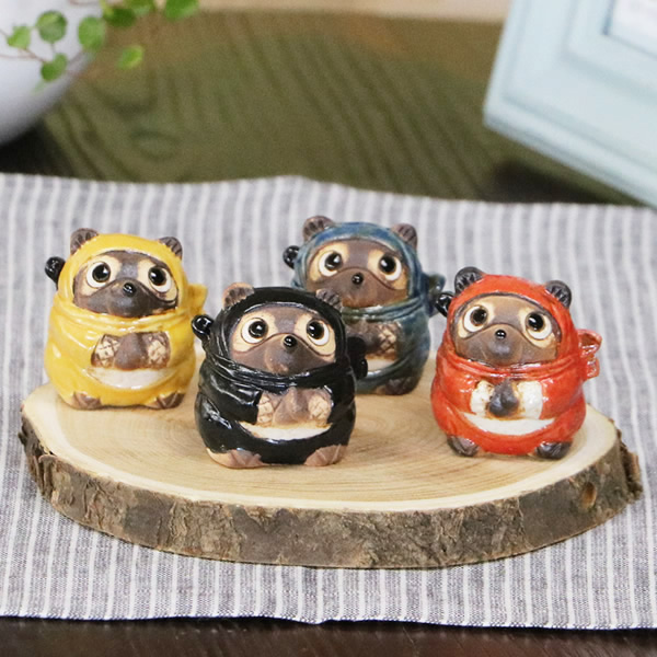 楽天市場】信楽焼 和風 おしゃれ 忍者たぬき 開運（ミニ）狸 たぬき