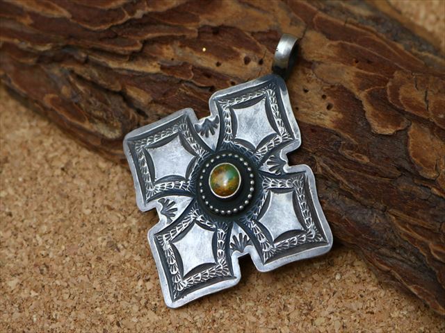 インディアンジュエリー クロストップ ホピ族 シルバー925