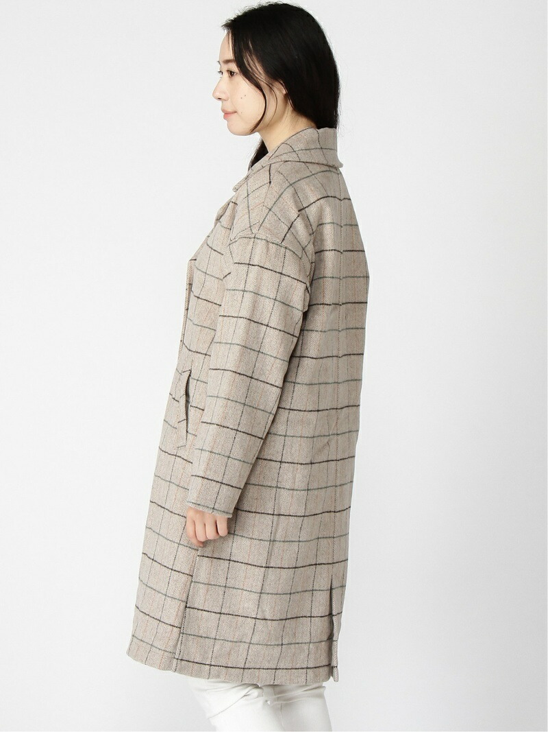 楽天市場】【冬カタログ】チェック柄チェスターコート Samansa Mos2
