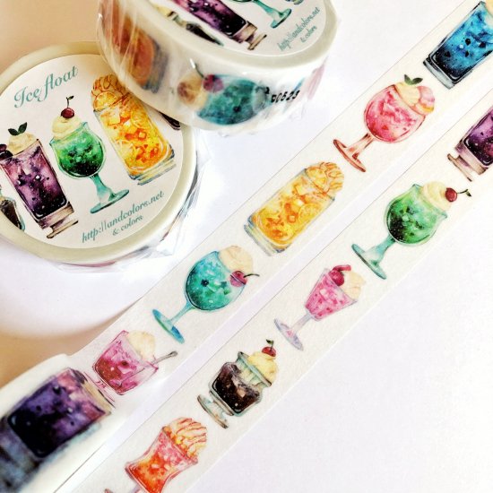 楽天市場】マスキングテープ &colors アイスフロート Maskingtape 18mm