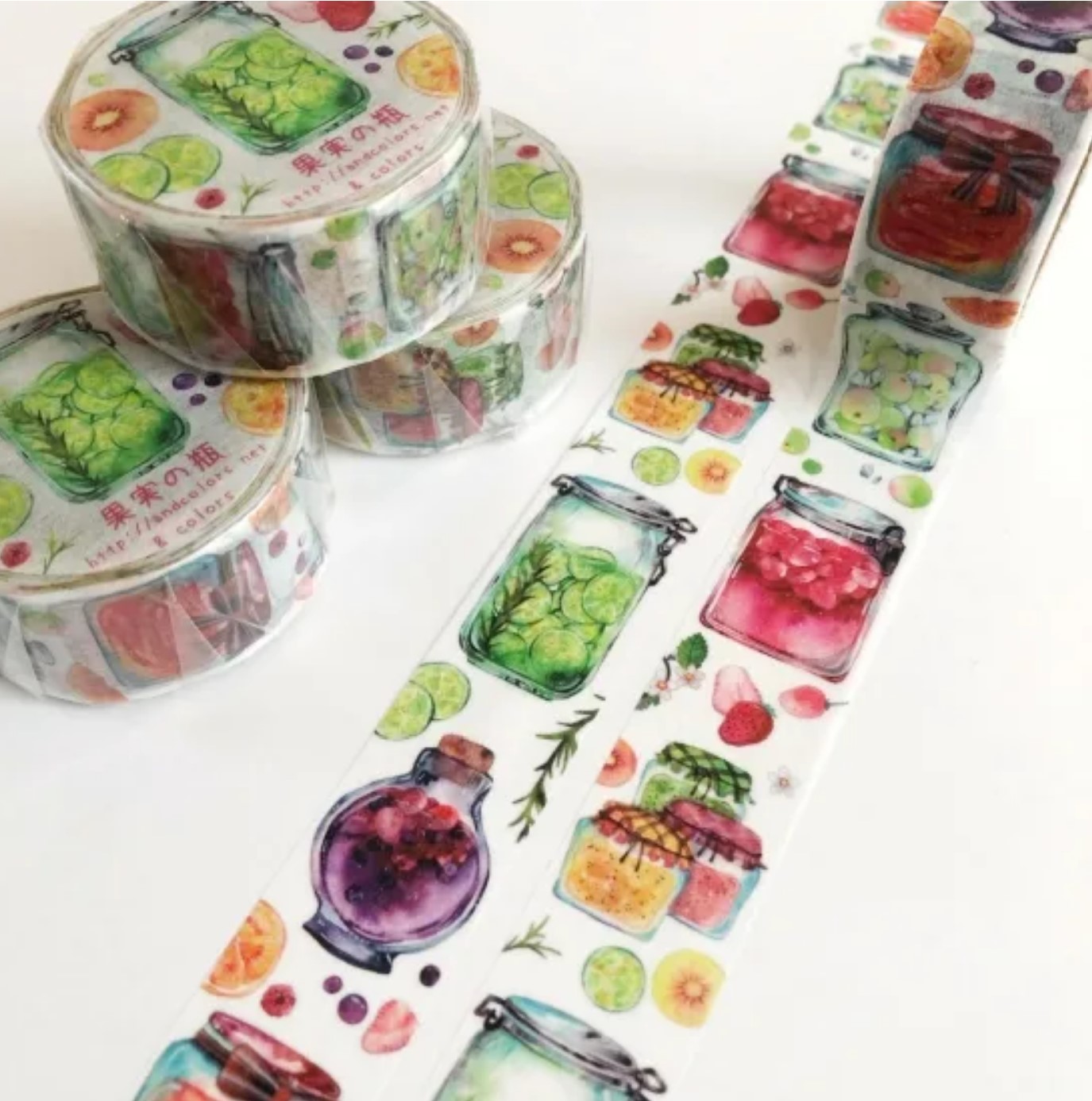 楽天市場】マスキングテープ &colors 果実の瓶 Maskingtape 20mm