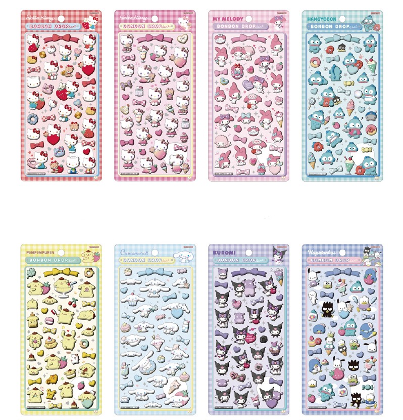 サンリオ 第二弾 新作 8枚セット サンリオ キャラクター ボンボン