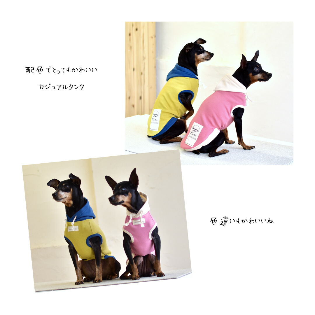 犬服 タンクトップパーカー(S) ꒡̈⃝Lily꒡̈⃝ハンドメイド Xmas