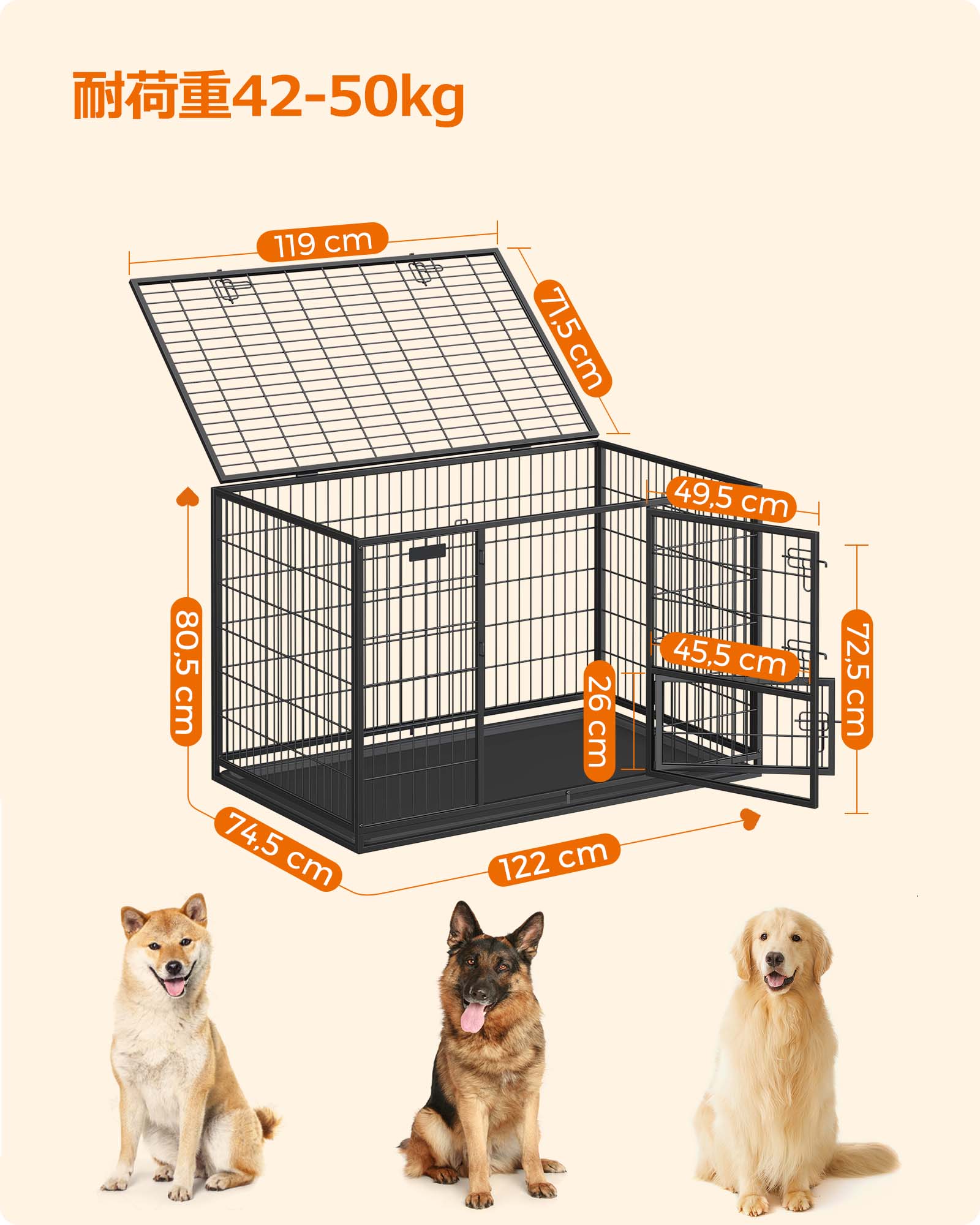 楽天市場】【P10☆ 2/4-10限定!!】FEANDREA ペットケージ 犬ケージ