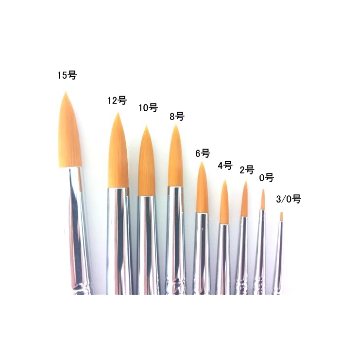 楽天市場】筆 トールペイント用 ナイロン 丸筆 8号 70-5370 takeda