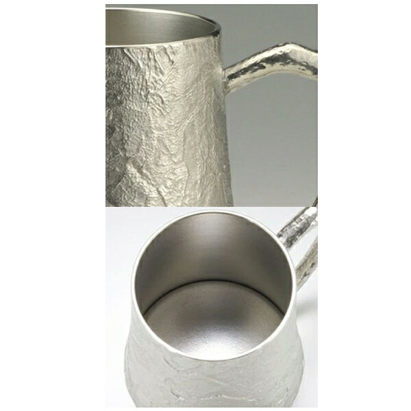 楽天市場】大阪錫器 ジョッキ 錫製 ビールジョッキ 日本製 370ml 桐