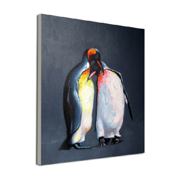 油絵 専用 ペンギンみたいな可愛すぎる鳥パフィン 油絵 専用 ペンギン