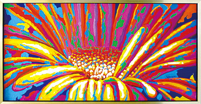 抽象画 花 キャンバスアート 大きめ