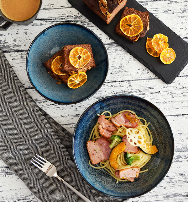 楽天市場】サラダボウル 窯変 和食器 ディープブルー ボウル 煮物鉢