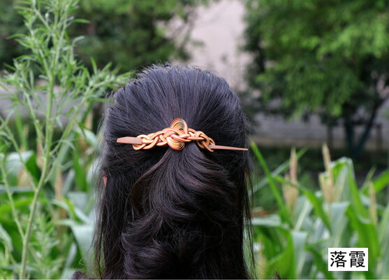 銅 細工 簪 髪飾り 道家結髪 工芸品 置物 銅 細工 簪 髪飾り 道家結髪