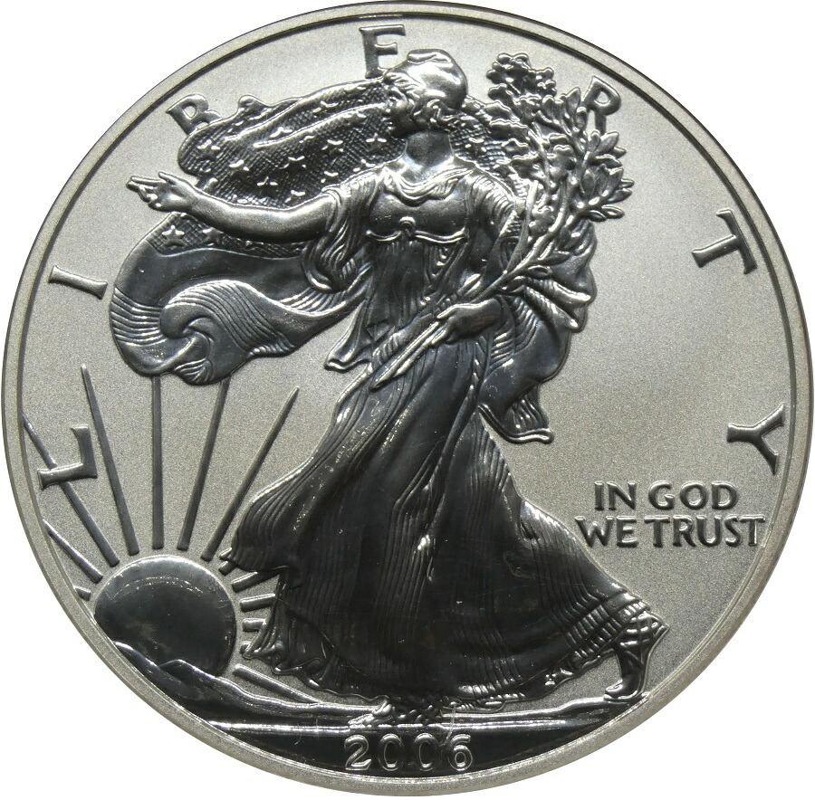 楽天市場】高鑑定 NGC PF69 リバースプルーフ イーグル銀貨 2006年 高