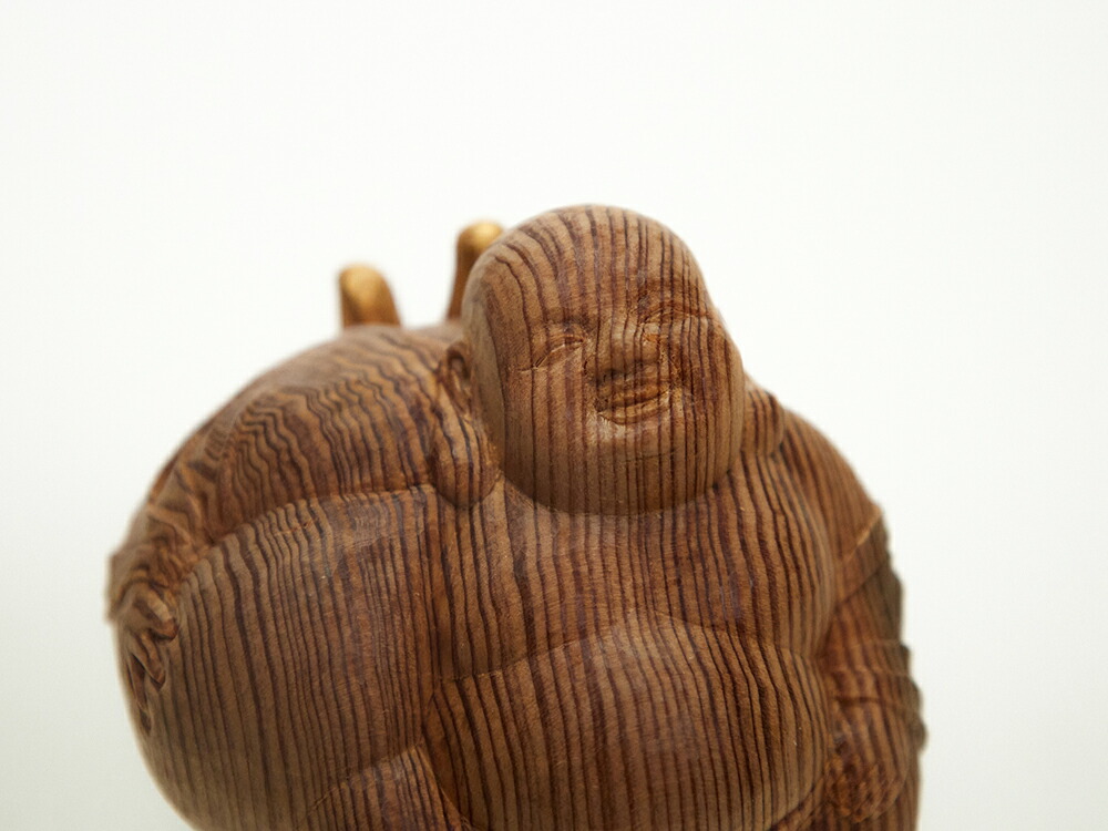 楽天市場】【総高11cm】屋久杉 布袋様 木彫り 置物 一刀彫 / 素材