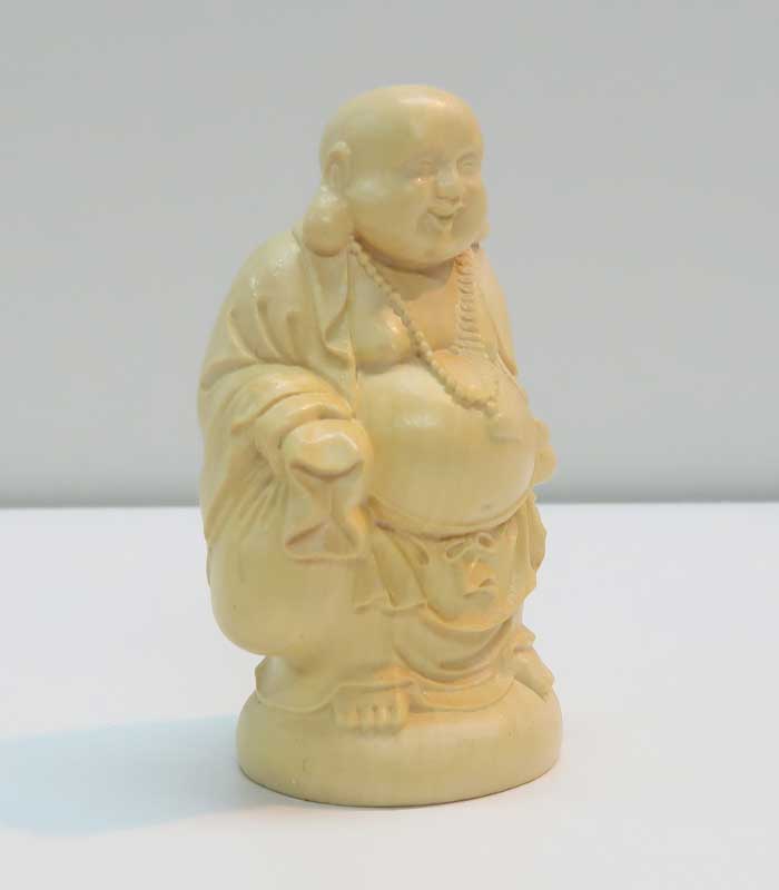 楽天市場】布袋様 木彫り 置物 一刀彫 / 素材：水柘植（縁起物,布袋尊