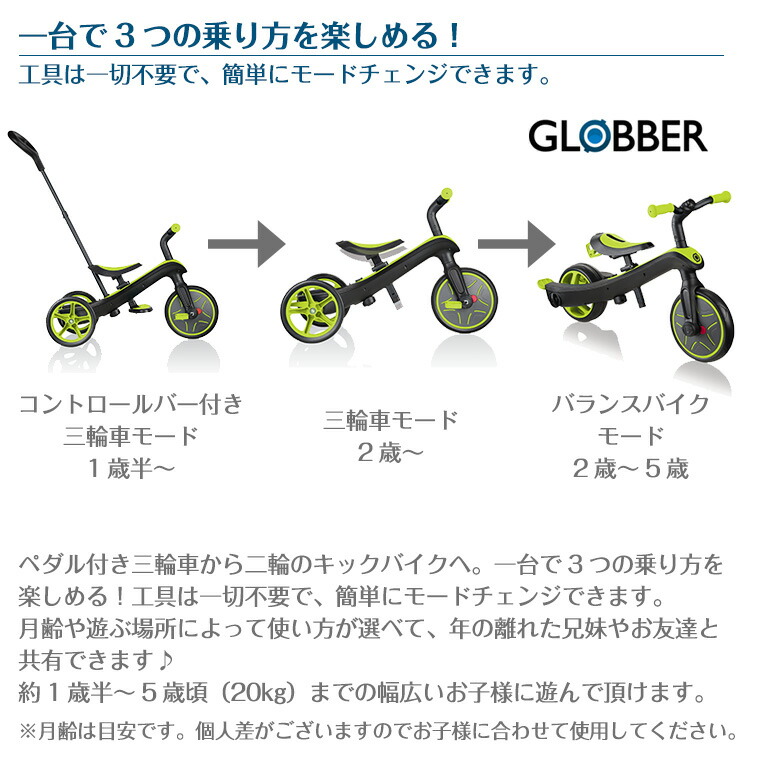 楽天市場】グロッバー エクスプローラートライク3in1 : TwinkleFunny