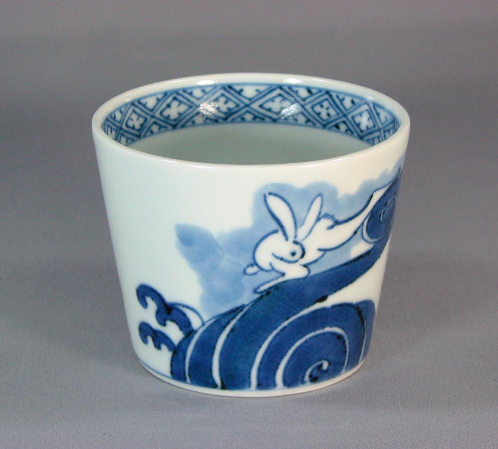 古伊万里 染付蕎麦猪口29客B 東Y6-1206④ 古伊万里 染付