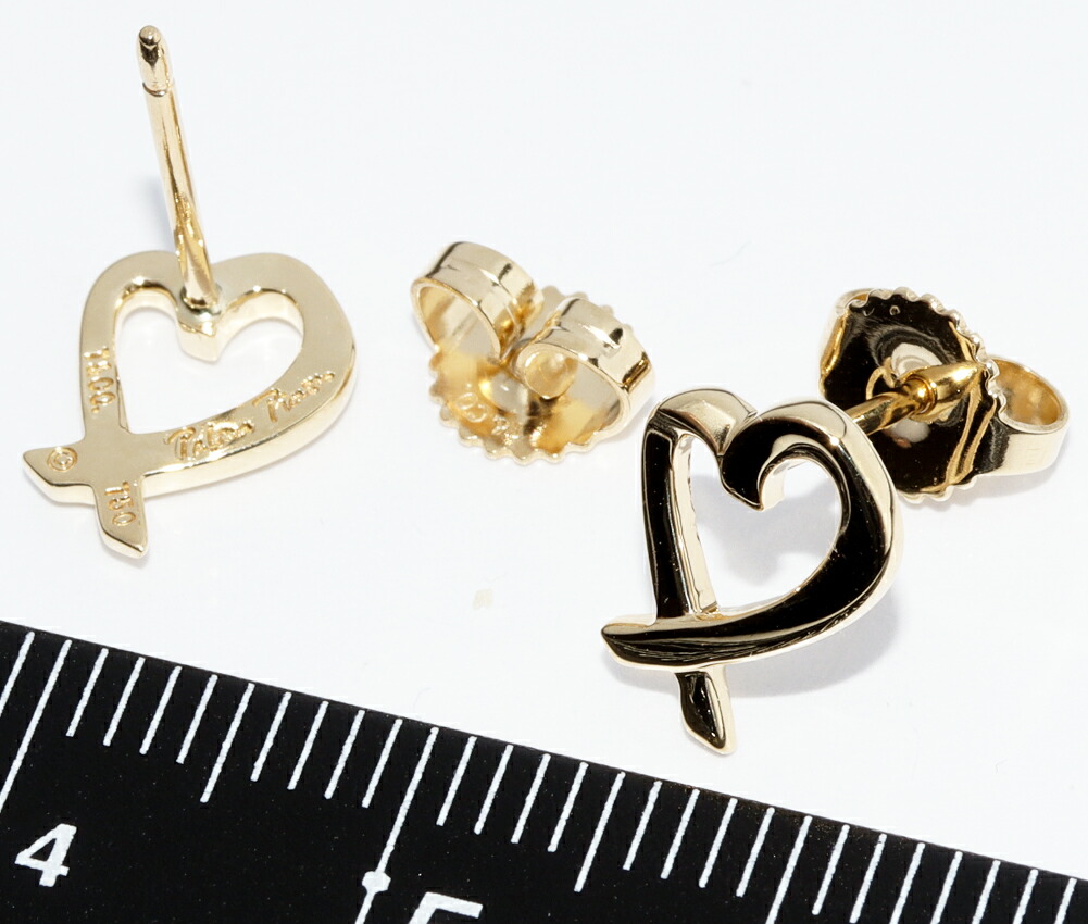 楽天市場】ティファニー ピアス K18YG パロマピカソ ラビングハート