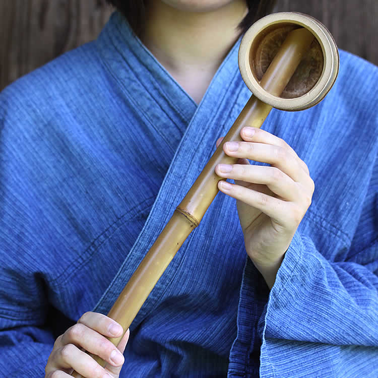 楽天市場】つくばい用竹柄杓（ヒシャク） : 虎斑竹専門店 竹虎