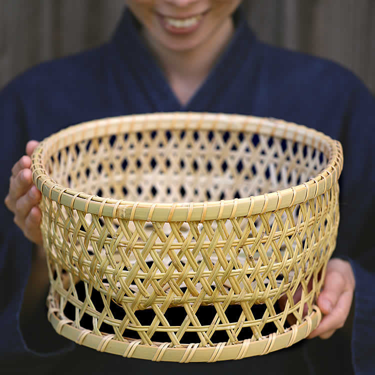 楽天市場】スズ竹茶碗籠（大） : 虎斑竹専門店 竹虎