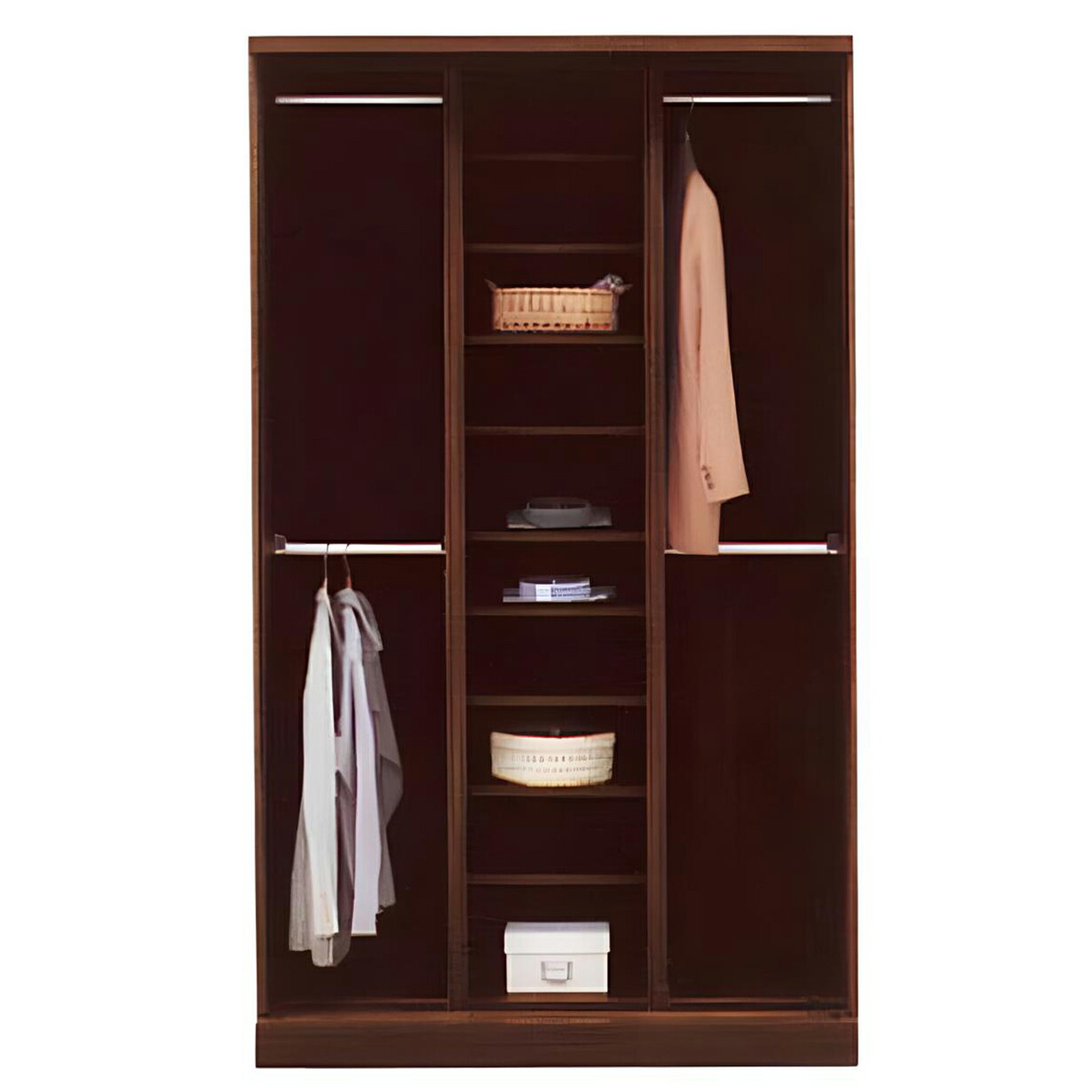 激安販売!! サンウッディ ワードローブ 洋服ダンス クローゼット 木製家具