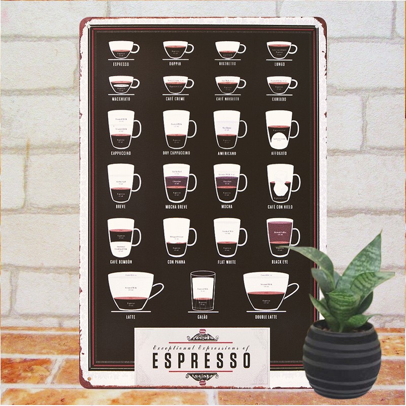 楽天市場】アートパネル コーヒー ブリキ看板 エスプレッソ ポスター