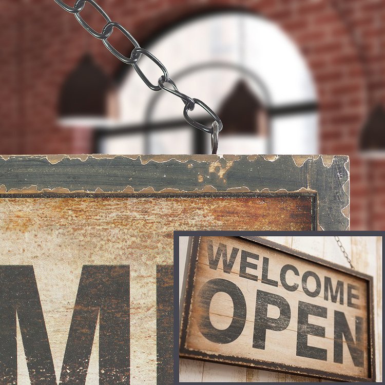楽天市場】OPEN CLOSED 看板 木製看板 サイン プレート オープン